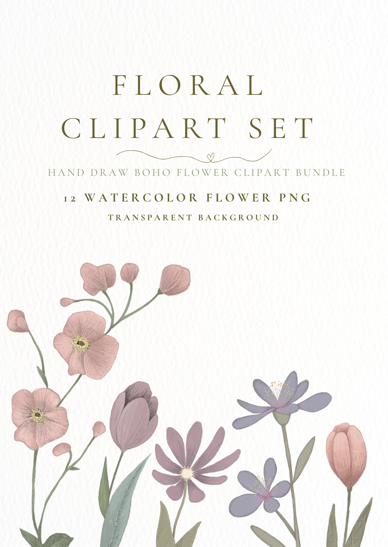 Flower clipart bundle