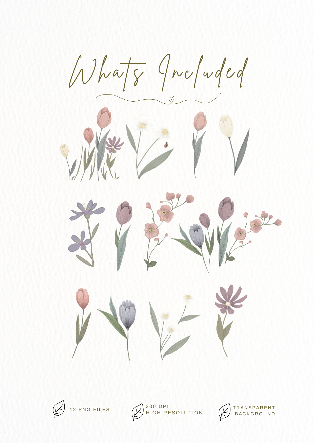 Flower clipart bundle